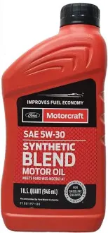 Масло моторное Motorcraft Synthetic Blend Motor OIL 5W-30 1L FORD XO5W30Q1SP