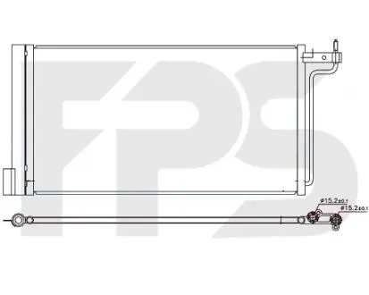 Фото 1 - радіатор кондиціонера FPS FP 28 K800 Радіатор кондиціонера FPS FP 28 K800 (фото 1)