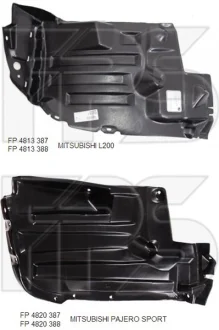 Підкрилок пластиковий FPS FP 4813 387-P