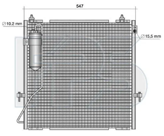 Радиатор кондиционера FPS FP 48 K463 (фото 1)