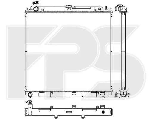 Радіатор охолодження FPS FP 50 A1344 (фото 1)