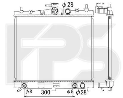 Радіатор охолодження FPS FP 50 A1347