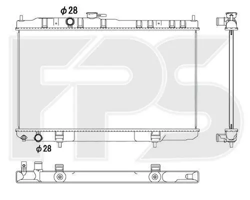 Радіатор охолодження FPS FP 50 A336 (фото 1)