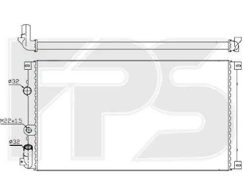 Радіатор охолодження FPS FP 56 A930 (фото 1)