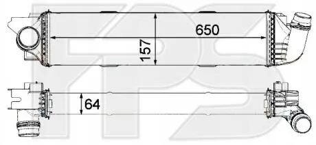 Радіатор наддуву FPS FP 56 T154