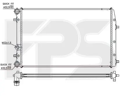 Радиатор FPS FP 64 A435
