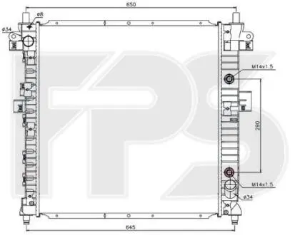 Радиатор FPS FP 66 A1421
