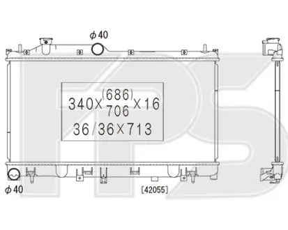 Радіатор охолодження FPS FP 67 A475