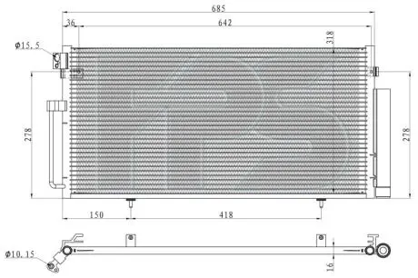 Радіатор кондиціонера FPS FP 67 K351