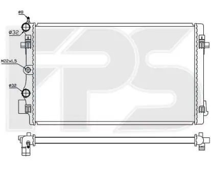 Радиатор охлаждения FPS FP 74 A382