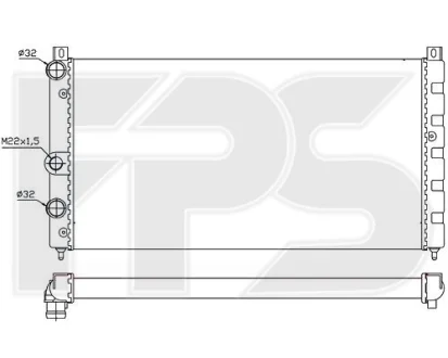 Радіатор охолодження FPS FP 74 A469