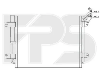Радиатор кондиционера FPS FP 74 K153 (фото 1)