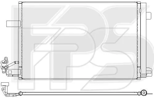 Конденсатор кондиціонера FPS FP 74 K51 (фото 1)