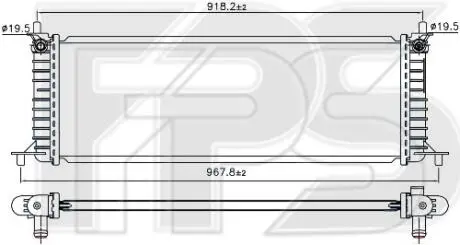 Радиатор FPS FP 85 A345