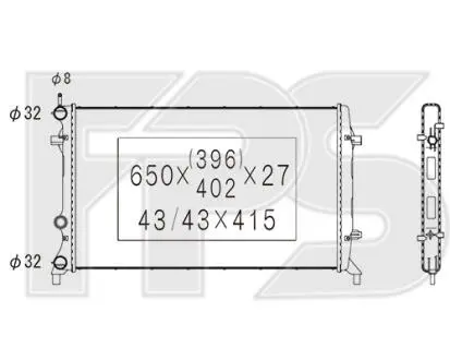 Радіатор FPS FP 95 A461