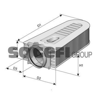 Фильтр воздушный двигателя FRAM CA11202