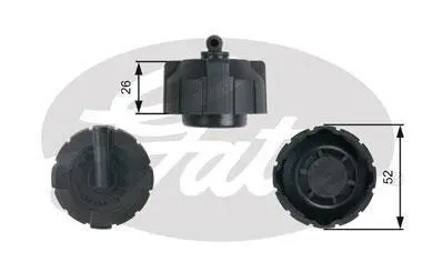 Крышка расширительного бачка охлаждающей жидкости Gates RC213 (фото 1)