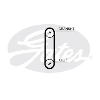 Ремiнь ГРМ 438x9.4mm 59 зубiв Gates T358HOB