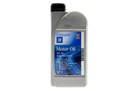 Олива моторна Super Synthetic SAE 5W30 (504/507) (1 Liter) GM 93165009