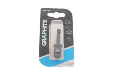 Перехідник для шуруповерта M6x1/2" Graphite 56H556