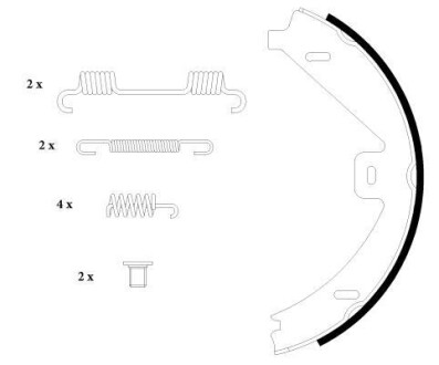 Колодки ручных тормозов Mercedes W212 Hella Pagid 8DA 355 050-081