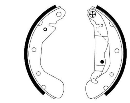 Колодки тормозные барабанные, задн. Hella Pagid 8DB355001301