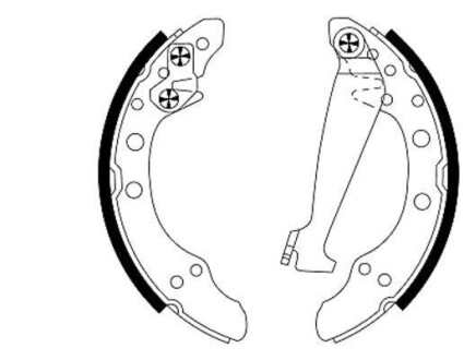 Колодки тормозные барабанные, задн. Hella Pagid 8DB355001311