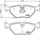 Гальмівнi колодки дисковi Bmw 3 E46 98- задн. Hella Pagid 8DB 355 008-761 (фото 2)