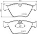 Тормозные колодки дисковые перед. BMW 5 (E39) 2.0D-3.5 11.95-05.04 Hella Pagid 8DB 355 010-711 (фото 2)