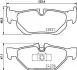 Гальмівні колодки дискові задні BMW 3 (E90/E90N) 320d 05-/X1 (E84) 09- Hella Pagid 8DB 355 011-301 (фото 2)