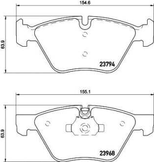 Гальмівнi колодки дисковi перед, BMW 3 (E90/E90N) 320d 05-/X1 (E84) 09- Hella Pagid 8DB 355 011-321