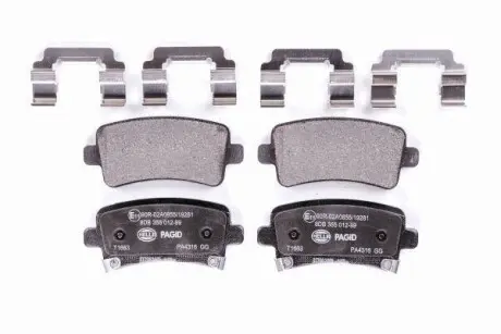 Гальмівні колодки дискові зад. Opel Insignia 08-/Saab 9-5 10- Hella Pagid 8DB 355 012-991