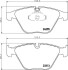 Тормозные колодки дисковые перед. BMW 3 (E90/E90N) 320d 05-/X1 (E84) 09- Hella Pagid 8DB 355 013-931 (фото 2)