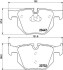Гальмівні колодки дискові зад. BMW 3 (E90, E91, E92),X1 (E84) 2.0-3.0 05- /X5 (E70) 3.0d 08- Hella Pagid 8DB 355 013-941 (фото 2)