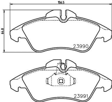 Колодки тормозные дисковые комплект, передн. Hella Pagid 8DB355014481