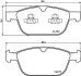 К-кт колодок перед. Volvo XC70/XC60/XC90 (08-17) Hella Pagid 8DB 355 014-541 (фото 2)