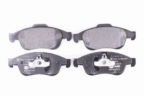 Гальмівні колодки дискові перед. Renault Megane 1.9 dCi 08-/Renault Duster 10- (+ ABS) Hella Pagid 8DB 355 014-791 (фото 1)