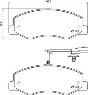 Гальмівні колодки дискові зад. Opel Movano B 10- /Nissan NV400 11- /Renault Master 10- Hella Pagid 8DB 355 015-311