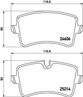 Дисковые тормозные колодки зад. Audi A6/A6/S6 IV (4G2, C7) 10- Hella Pagid 8DB 355 016-061