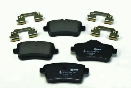 Колодки гальмівні дискові комплект, задн. Hella Pagid 8DB355019741