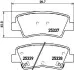 Гальмівні колодки дискові зад. Hyundai I30/Sonata 2.0 CRDi 06-/Kia Carens 13-/Ceed 12-/Ssangyong New Actyon/Korando 10- Hella Pagid 8DB 355 019-981 (фото 1)