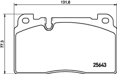 Дискові гальмівні колодки перед. Audi Q5 Hella Pagid 8DB 355 020-241