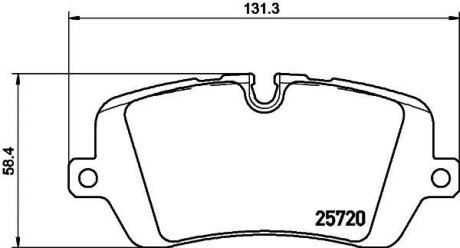 Тормозные колодки дисковые задние Range Rover IV 3.0D-5.0 12- Hella Pagid 8DB 355 020-361