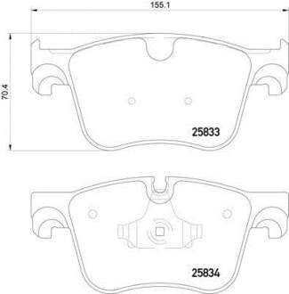 Гальмівнi колодки дискові перед. Citroen C4 Picasso IIPeugeot 308 Sw II 1.2-2.0D 02.13- Hella Pagid 8DB 355 020-981 (фото 1)