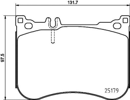 Тормозные колодки перед. MB (A217), S (C217), S (W222, V222, X222), SL (R231) 2.1DH-4.7 01.12- Hella Pagid 8DB 355 021-211