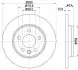 Диск тормозной VW T4 96- задн. 280x12mm Hella Pagid 8DD355105-611 (фото 1)