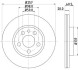 Диск гальмівний перед. Fiat Scudo 96- Hella Pagid 8DD 355 105-621 (фото 1)