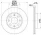 Диск тормозной Chevrolet Aveo 236mm Hella Pagid 8DD 355 111-341 (фото 1)