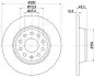 Диск тормозной зад. Audi/Seat/Skoda/VW 02-&gt; Hella Pagid 8DD 355 112-141 (фото 1)