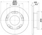 Диск тормозной перед. Ford Mondeo/Galaxy/S-Max 1.6-2.5 07- Hella Pagid 8DD 355 113-811 (фото 1)